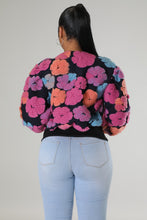 Load image into Gallery viewer, Flower Girl Bomber Jacket
